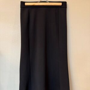 Black Aritzia Babaton A-Line Midi Skirt